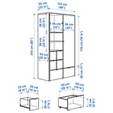 Illustration with measurements for the product: VISTHUS.