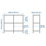 Illustration with measurements for the product: VITTSJÖ.
