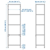 Illustration with measurements for the product: VITTSJÖ.