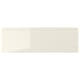 VOXTORP drawer fronts, beige gloss, easy clean, handle-integrated.