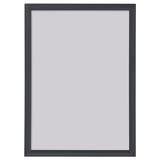 This image YLLEVAD black picture frame, rectangular, plastic, stands or hangs.