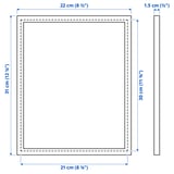 Illustration with measurements for the product: YLLEVAD.