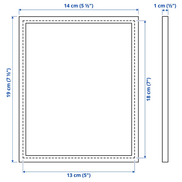 Illustration with measurements for the product: YLLEVAD.