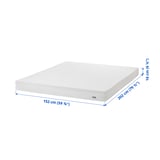 ÅBYGDA Foam mattress, firm/white, Queen