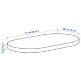 ÄLSKVÄRD Mattress for bassinet, 40x73x2.5 cm