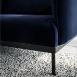 ÄPPLARYD 4-seat sofa with chaise longue, Djuparp dark blue