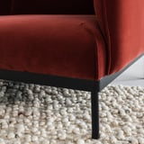 ÄPPLARYD 4-seat sofa with chaise longue, Djuparp red/brown