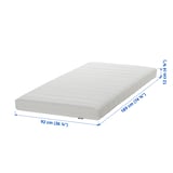 ÅFJÄLL Foam mattress, firm/white, Single