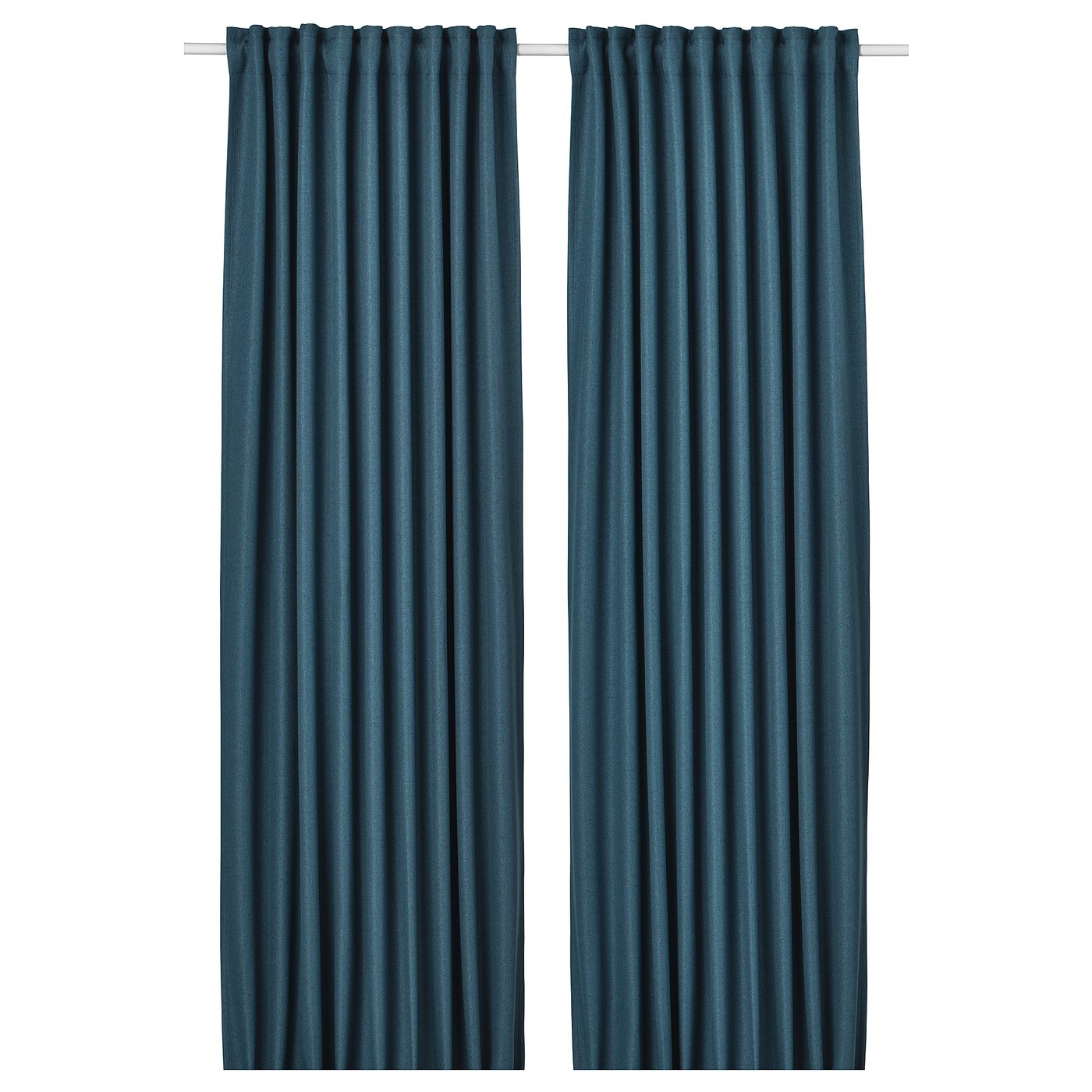 ANNAKAJSA Room darkening curtains, 1 pair, blue - IKEA