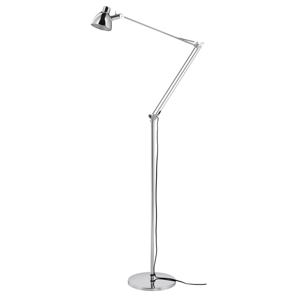 Antifoni Floor Reading Lamp Nickel Plated Ikea