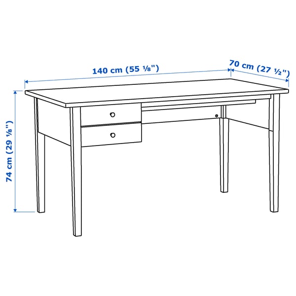 ARKELSTORP Desk, black, 140x70 cm