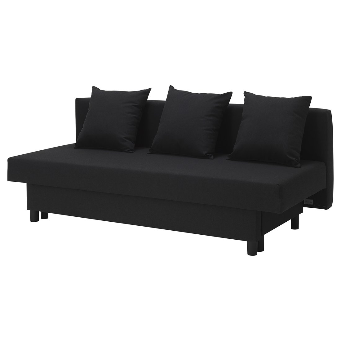 ASARUM 3seat sofabed Vissle dark grey IKEA