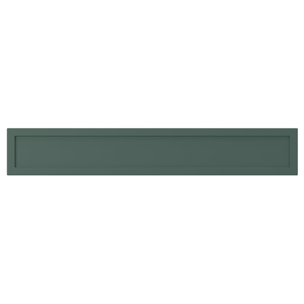 ASPUDDEN Drawer front, dark grey-green, 60x10 cm
