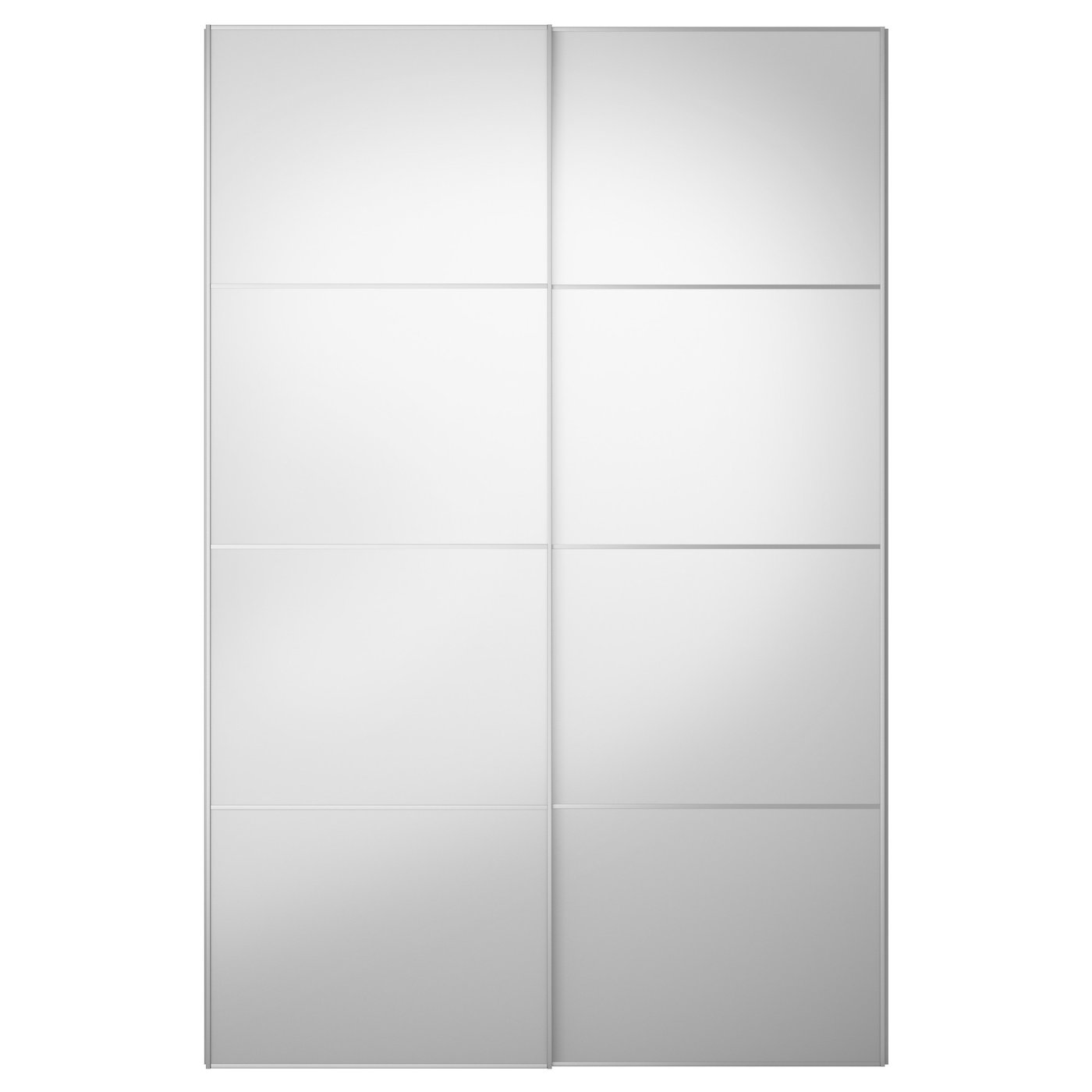 AULI Pair of sliding doors, mirror glass, 150x236 cm IKEA