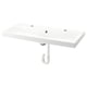 Option: BACKSJÖN Wash-basin with water trap, white, 100x48 cm