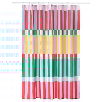 BANJANTRÄD Shower curtain, multicolour, 180x200 cm