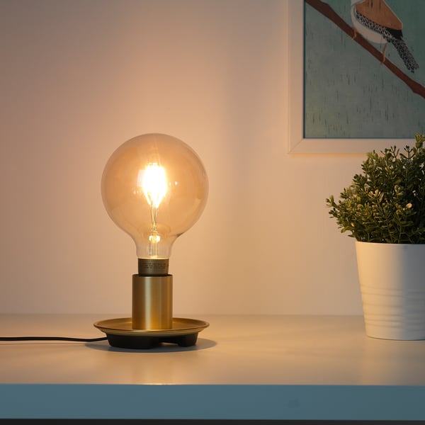 BARALUND Table lamp, brass-colour
