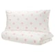 BARNDRÖM Duvet cover and pillowcase, heart pattern white/pink, 150x200/50x80 cm