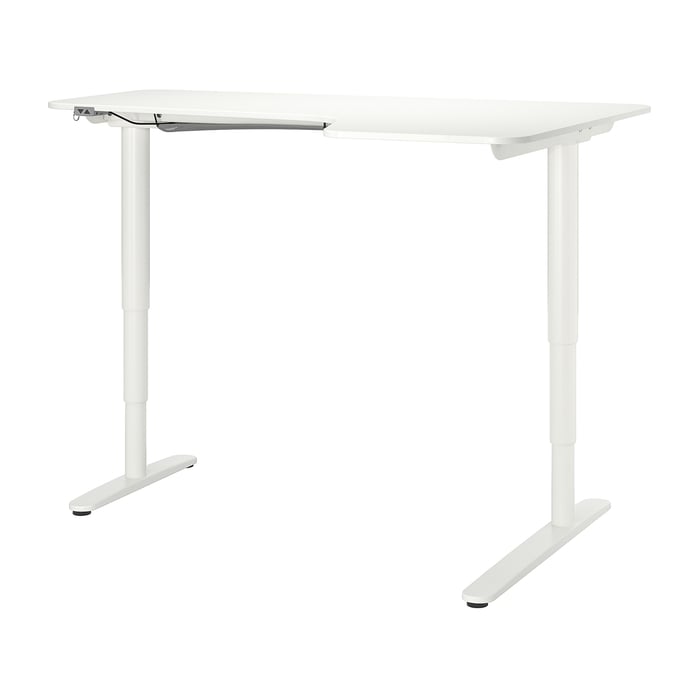 BEKANT corner desk right sit/stand, white, 160x110 cm IKEA