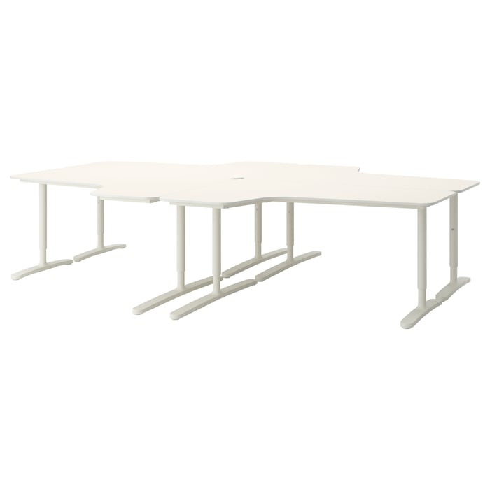 BEKANT desk combination, white, 320x220 cm IKEA