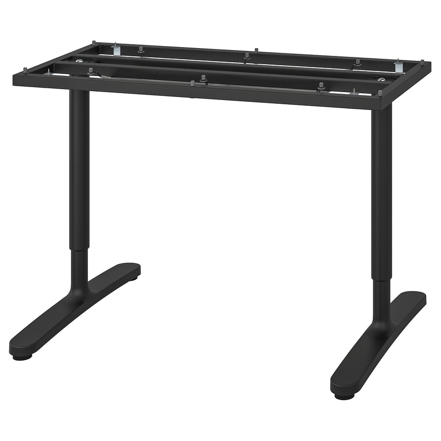 BEKANT Underframe for table top, black, 120x80 cm IKEA