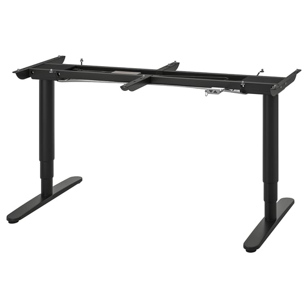 BEKANT Underframe sit/stand f table tp, el, black, 160x80 cm IKEA