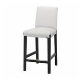 BERGMUND Bar stool with backrest frame, black, 62 cm