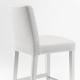 BERGMUND Bar stool with backrest, white/Inseros white, 62 cm