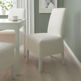 BERGMUND Chair w medium long cover, white/Inseros white