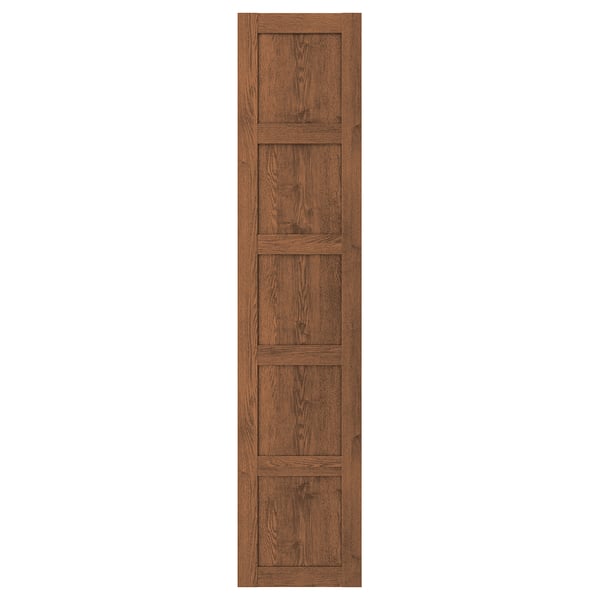 BERGSBO Door, brown stained ash effect, 50x229 cm IKEA