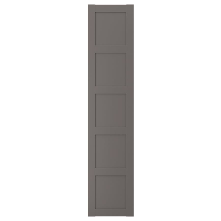 BERGSBO door with hinges, dark grey, 50x229 cm IKEA
