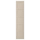 BERGSBO Door with hinges, grey-beige, 50x229 cm