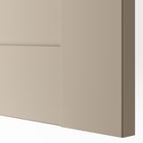 BERGSBO Door with hinges, grey-beige, 50x229 cm