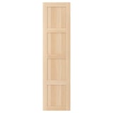 BERGSBO Door with hinges, white stained oak effect, 50x195 cm
