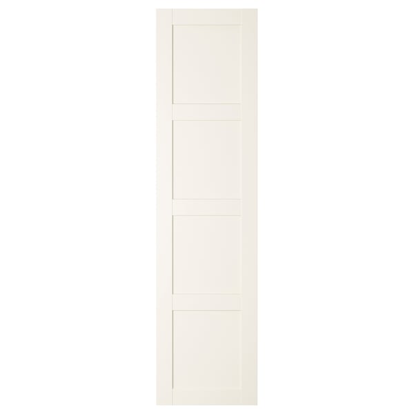 BERGSBO Door with hinges, white, 50x195 cm
