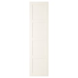 BERGSBO Door with hinges, white, 50x195 cm