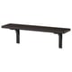 BERGSHULT / RAMSHULT Wall shelf, brown-black, 80x20 cm