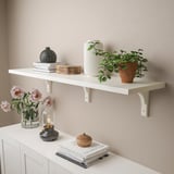 BERGSHULT / RAMSHULT Wall shelf, white, 120x30 cm