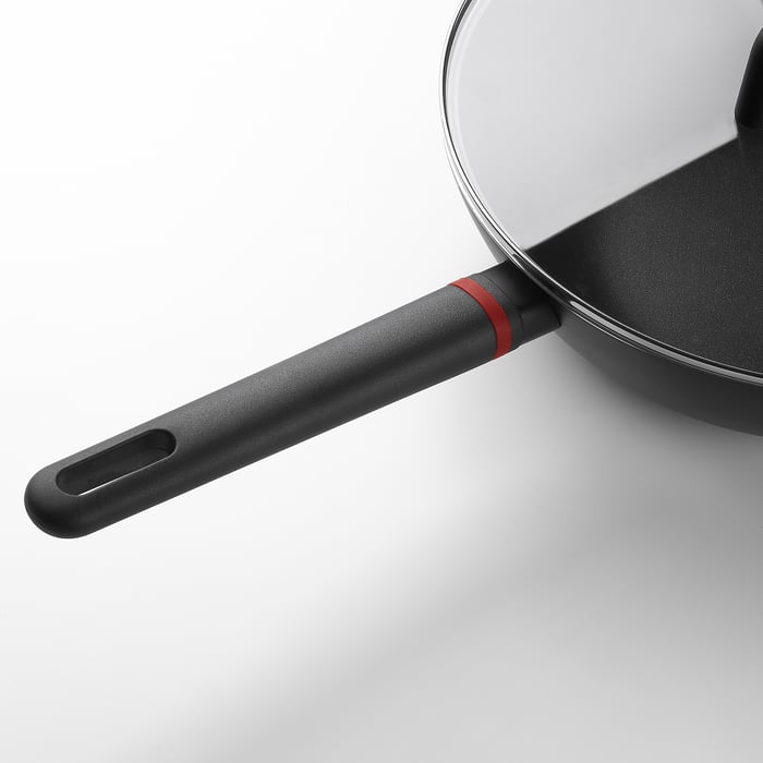 BESINNING wok with lid, nonstick coating, 30 cm IKEA