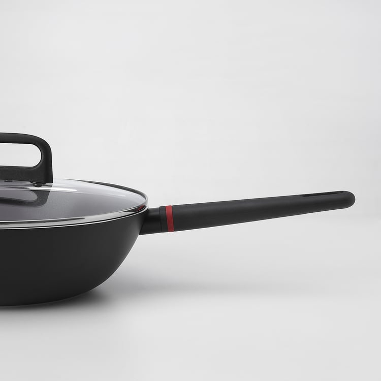 BESINNING wok with lid, nonstick coating, 30 cm IKEA