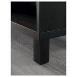 BESTÅ Shelving unit, with 5 shelves/black-brown, 60x40x202 cm