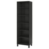BESTÅ Shelving unit, with 5 shelves/black-brown, 60x40x202 cm