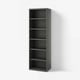 BESTÅ Shelving unit, with 5 shelves/dark grey, 60x40x193 cm