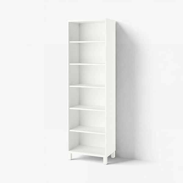 BESTÅ Shelving unit, with 5 shelves/white, 60x40x202 cm
