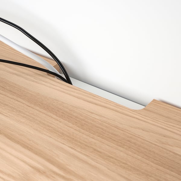 BESTÅ Top panel for TV, oak veneer, 120x42 cm