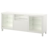BESTÅ TV bench with drawers, white/Lappviken/Stubbarp Sindvik, 180x42x74 cm