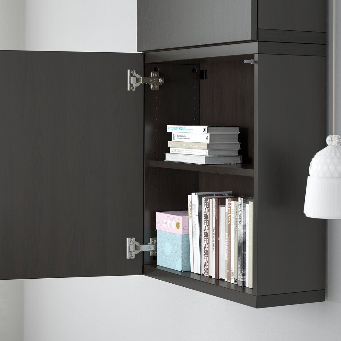 BESTÅ Wall with 2 doors, Lappviken blackbrown IKEA
