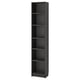 BILLY Bookcase, black-brown, 40x28x202 cm