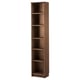 BILLY Bookcase, brown ash veneer, 40x28x202 cm
