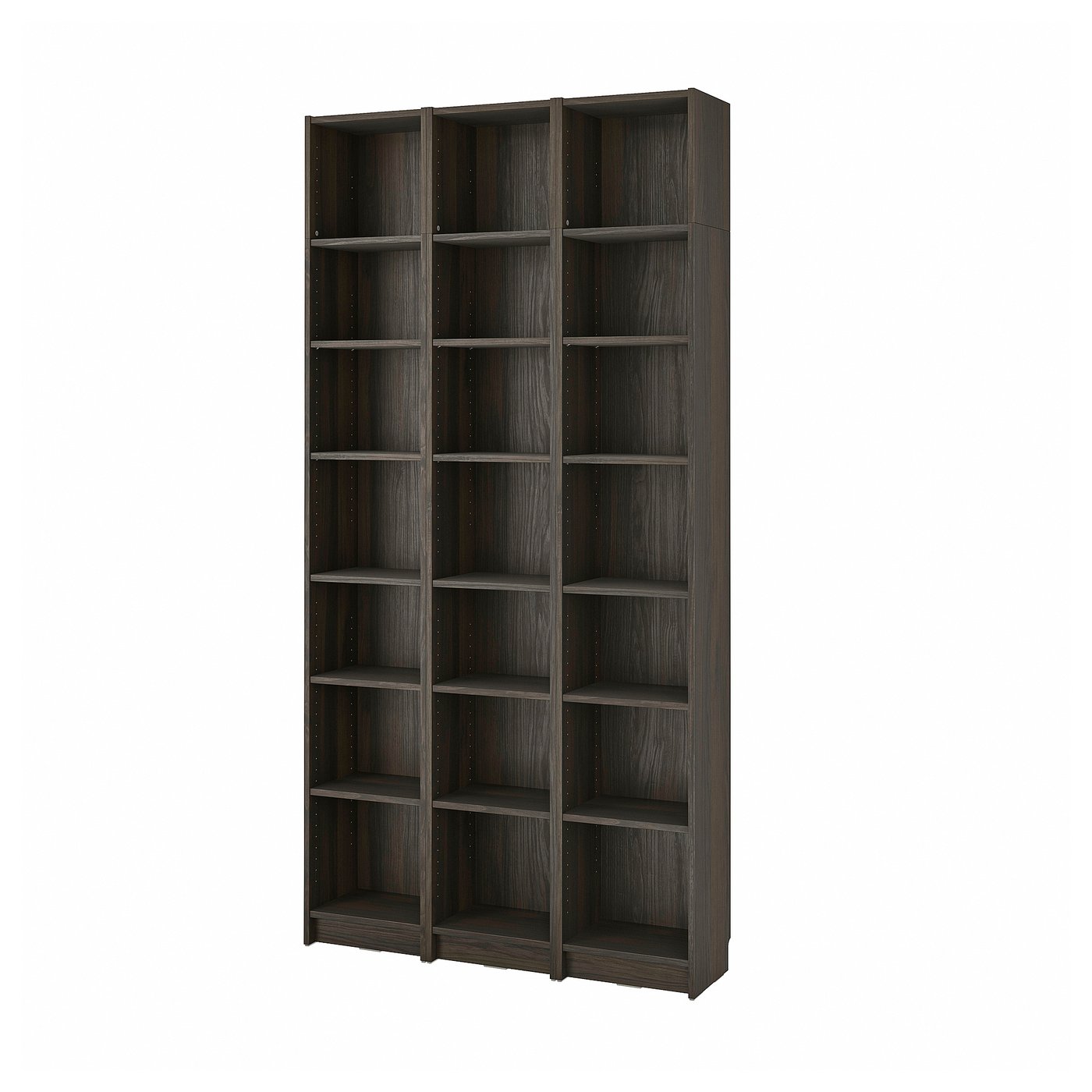 BILLY bookcase comb with extension units, dark brown oak effect